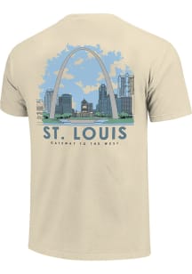 St Louis Ivory Skyline Short Sleeve Fashion T Shirt