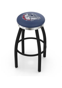Gonzaga Bulldogs Chrome Seat Pub Stool - Black
