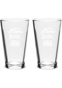 Western Michigan Broncos Class of 2026 Pub Set Pint Glass - White