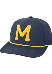 Legacy Michigan Wolverines Mens Navy Blue Back Nine Stretch Fit Flex Hat