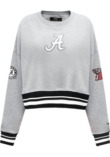 Pro Standard Alabama Crimson Tide Womens Grey Classic Crew Sweatshirt