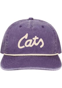 K-State Wildcats Retro Skully Snapback Adjustable Hat - Purple