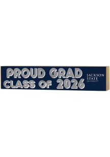 KH Sports Fan Jackson State Tigers Class of 2026 Block Sign - Navy Blue