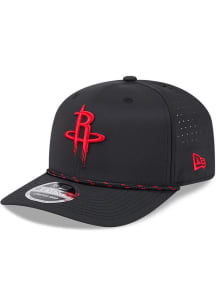 New Era Houston Rockets Sport Stretch 9SEVENTY Adjustable Hat - Black