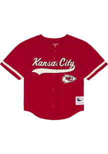 Kansas City Chiefs Womens Mitchell and Ness Retro Roots Fashion Football Jersey - Red