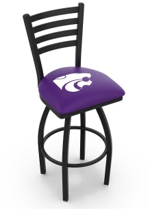 K-State Wildcats High Back Swivel Pub Stool - Black