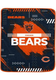 Chicago Bears Twin XL Plush 65 x 72 Fleece Blanket - Navy Blue
