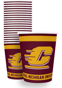 Central Michigan Chippewas 12 oz 20 Pack Disposable Cups
