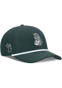 Nike Michigan State Spartans Vault Rise 5 Panel Rope Adjustable Hat - Green