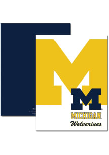 Michigan Wolverines 2 Pocket Notebook and Folder - Navy Blue