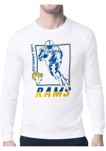 Starter Los Angeles Rams White Grid Long Sleeve T Shirt