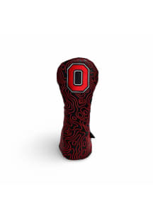 Ohio State Buckeyes Premium Leather Block O Topography Fairway Golf Headcover