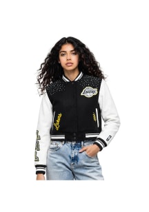 Pro Standard Los Angeles Lakers Womens Black Legacy Varsity Heavy Weight Jacket