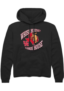 Summit Sportswear Houston Cougars Mens Black Coog's House Long Sleeve Hoodie