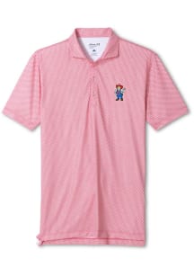 Johnnie O Nebraska Cornhuskers Mens Red Hex Short Sleeve Fashion Polo
