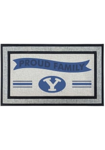 BYU Cougars Proud Family 18x30 Door Mat