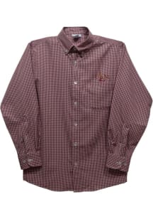 Vive La Fete Louisiana-Monroe Warhawks Youth Red Gingham Long Sleeve Polo