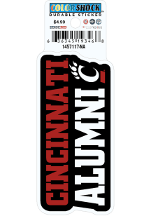 Cincinnati Bearcats 3" Alumni Durable Stickers - Red