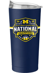 Logo Brands Michigan Wolverines 20oz 2026 MBB National Champion Stainless Steel Tumbler - Blue
