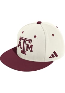 Adidas Texas A&M Aggies Mens White Baseball Wool Fitted Fitted Hat