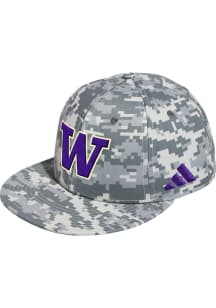 Adidas Washington Huskies Mens Green Baseball Wool Fitted Fitted Hat