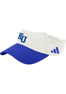 Adidas Kansas Jayhawks Mens White Team Visor Adjustable Visor