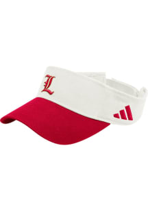 Adidas Louisville Cardinals Mens White Team Visor Adjustable Visor