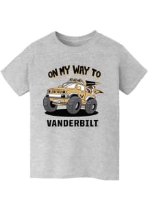 Vive La Fete Vanderbilt Commodores Youth Grey On My Way Short Sleeve T-Shirt