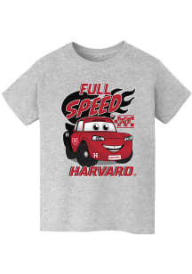 Vive La Fete Harvard Crimson Youth Grey Full Speed Short Sleeve T-Shirt