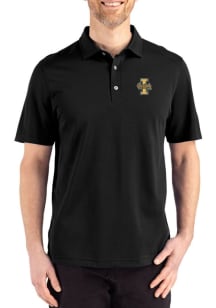 Cutter and Buck Idaho Vandals Mens Black Advantage Refresh Short Sleeve Polo