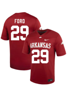 Brandon Ford  Nike Arkansas Razorbacks Cardinal Red NIL Name And Number Football Jersey