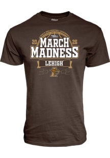 Blue 84 Lehigh University Brown 2026 Men's Basketball March Madness Bound Short Sleeve T Shirt