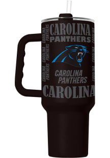 Logo Brands Carolina Panthers Replay Native 40 oz Stainless Steel Tumbler - Black