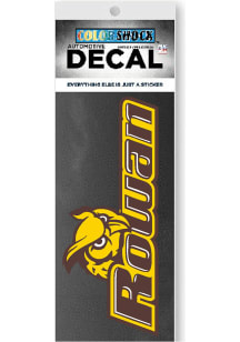 Rowan University Main Mark Auto Decal - Brown
