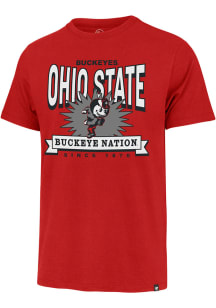 47 Ohio State Buckeyes Red Twelve Six Franklin Short Sleeve Fashion T Shirt