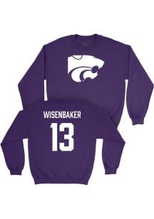Cole Wisenbaker K-State Wildcats Mens Purple NIL Legacy Player Crew
