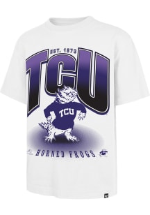 47 TCU Horned Frogs White Team Flex Football Foundation Short Sleeve Fashion T Shirt