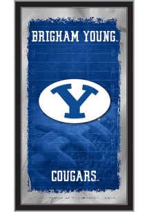 BYU Cougars Football Hanging Back Bar Mirror