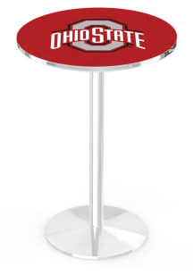 Ohio State Buckeyes Chrome Round Base Pub Table