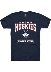 Summit Sportswear UConn Huskies Navy Blue Women's Soccer Short Sleeve T Shirt