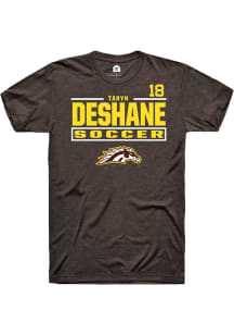 Taryn Deshane Western Michigan Broncos Brown NIL Stacked Box Short Sleeve Player T Shirt