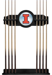 Illinois Fighting Illini Solid Wood Cue Rack Pool Table