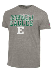 Champion Eastern Michigan Eagles Dark Grey Stacked Tri-Blend Short Sleeve Fashion T Shirt