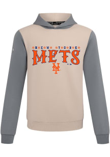 Levelwear New York Mets Mens Tan Ultimate Snowflakes Long Sleeve Hoodie