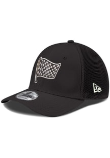 New Era Indianapolis Indians Mens Black Checkered Flag GCP 39THIRTY Flex Hat