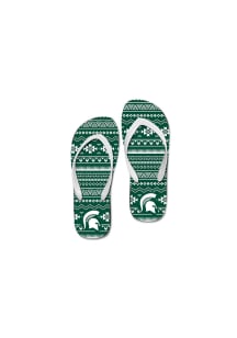 Michigan State Spartans Tribal Womens Flip Flops