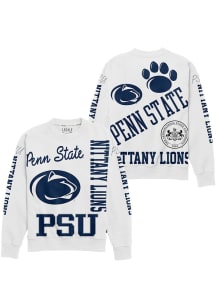 Penn State Nittany Lions Womens White Kelsey Crew Sweatshirt