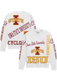 Iowa State Cyclones Womens White Kelsey Crew Sweatshirt