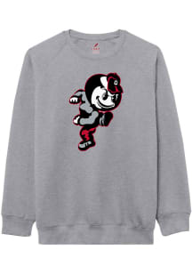Ohio State Buckeyes Mens Grey Brutus Long Sleeve Crew Sweatshirt