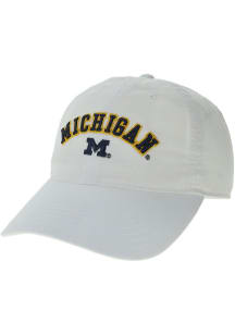 Michigan Wolverines Relaxed Twill Adjustable Hat - White